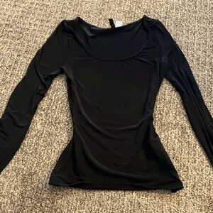 Black fitted long sleeve